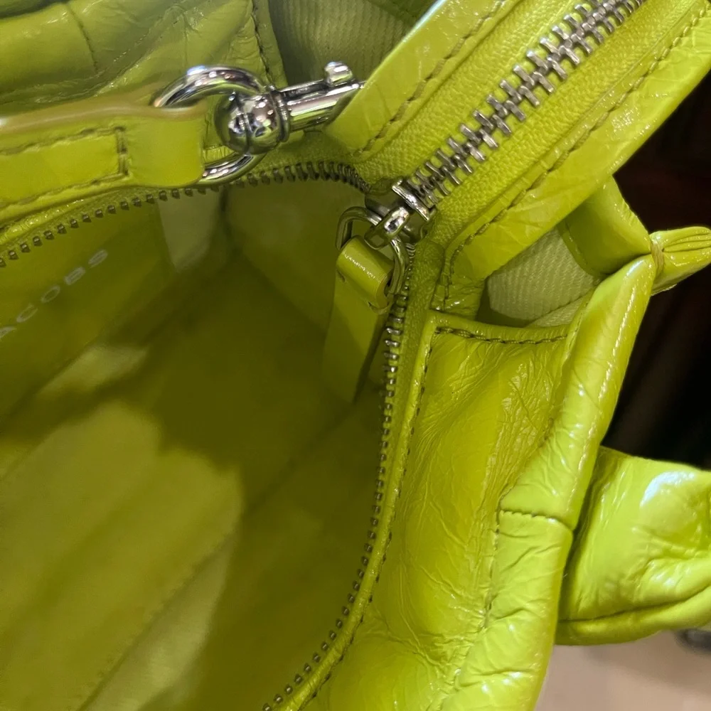Marc Jacobs Lime Green Mini Tote. EUC - Picture 9 of 11